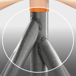 Closeup of cope welds.